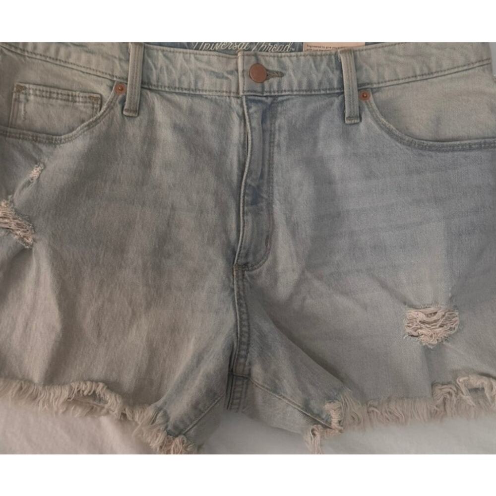 Universal Thread Size 14 32R Denim Vintage Stretch Shortie Shorts NEW NWT - Picture 10 of 13